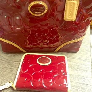 Matching Coach purse and wallet